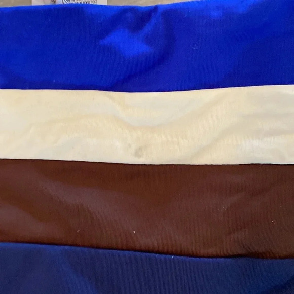 Becca navy striped bikini bottom size medium - Picture 10 of 12